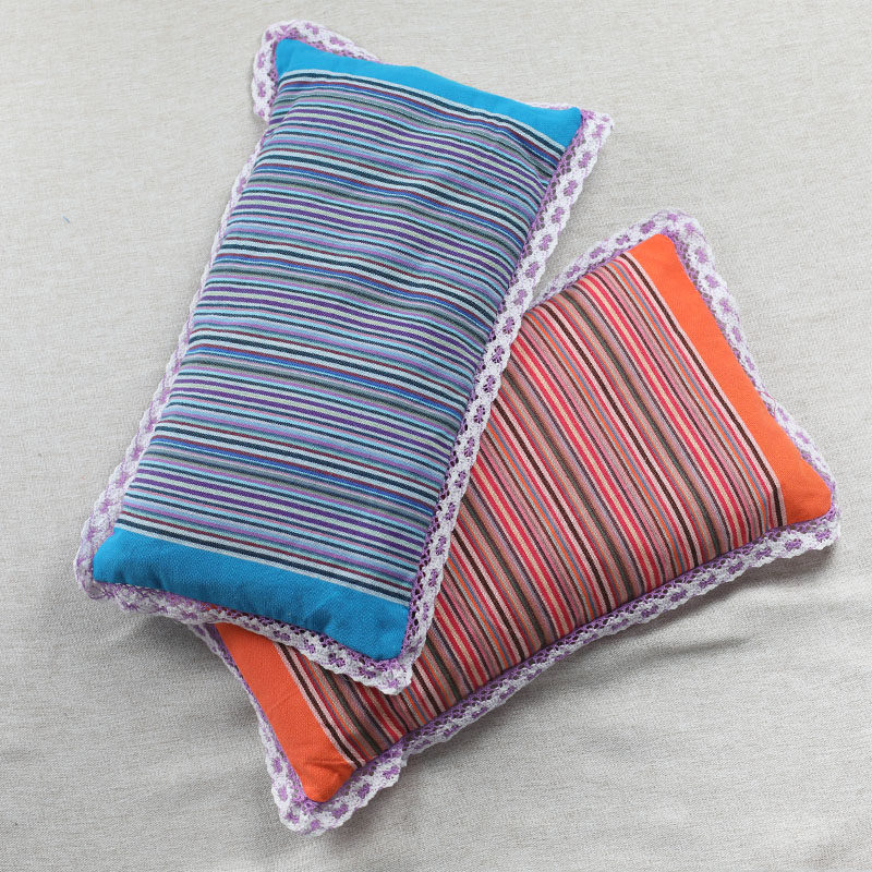 老粗布荞麦枕宝宝枕纯荞麦壳枕芯儿童单人枕头婴幼儿助眠名目1斤