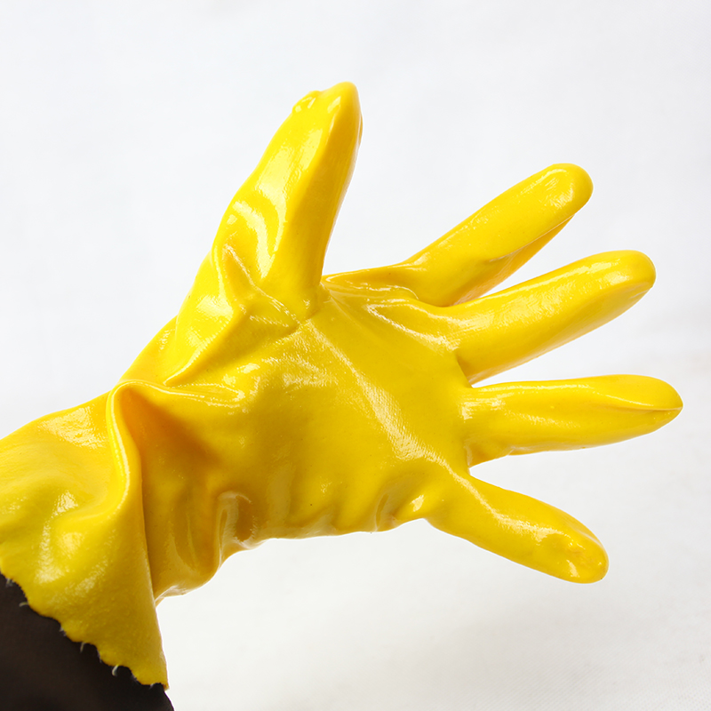 齐鲁出彩718全浸塑工业防护手套加厚止滑劳保耐油耐磨防水耐酸碱