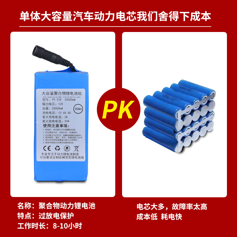 ed可充电灯12vled灯夜市灯 出地摊灯摆摊用的照明户外直播补光灯