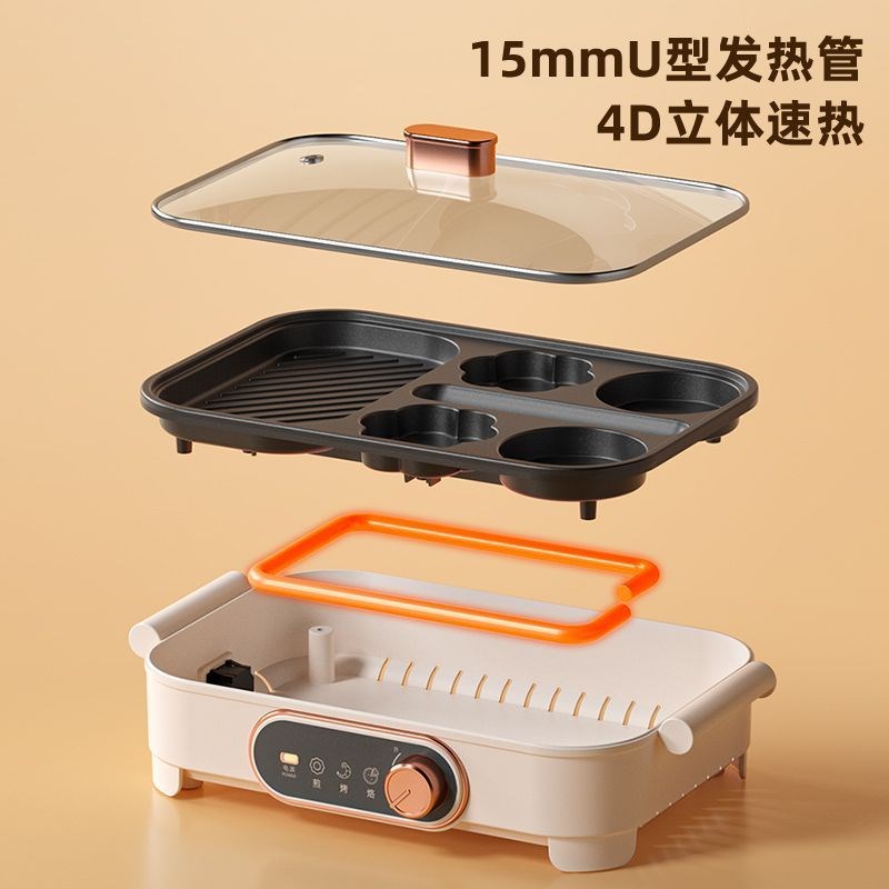 新款鸡蛋汉堡早餐多功能家用小型煎锅煎饼不粘锅煎蛋平底锅神器