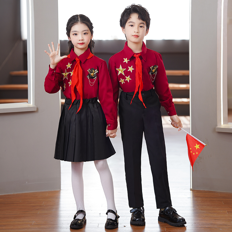 国庆儿童合唱演出服中小学生男女童大合唱团表演服装朗诵演讲比赛