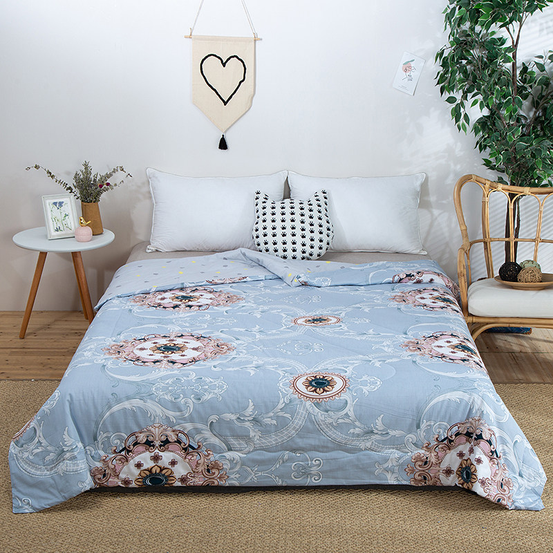 新疆天然棉花被空调被夏凉被里外纯棉夏被盖被单双人被芯