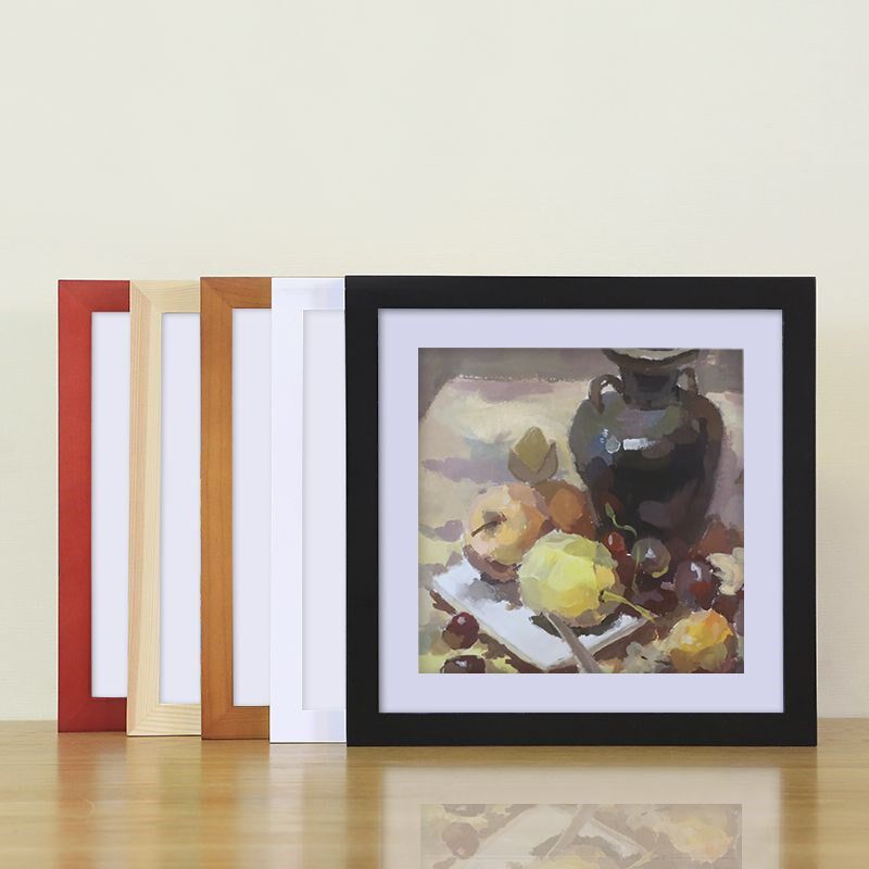 实木正方形相框挂墙摆台装裱照片画框相片海报框架象匡定制洗照片