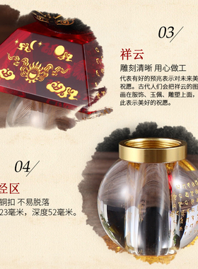 水晶舍利塔大小号多款搭配led七彩发光底座 铜扣五轮佛塔装藏摆件