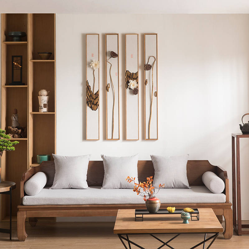 客厅新中式墙面装饰挂件背景墙装饰品创意墙上墙壁装饰壁挂墙饰
