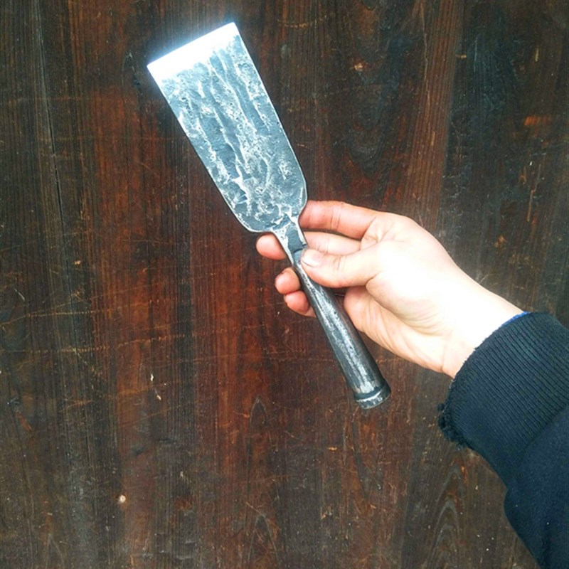 瞿氏铁匠铺户外铲子放套铲打野下套方便铲手工一体弹簧钢锻打而成