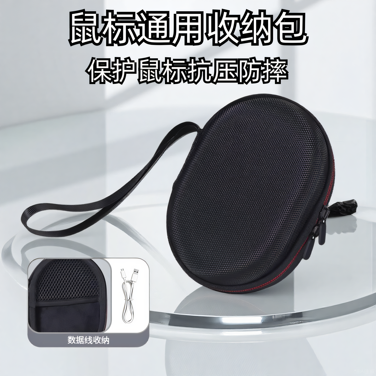 鼠标收纳包便携式鼠标包适用于罗技GPW二代三代G502雷蛇毒蝰V3pro