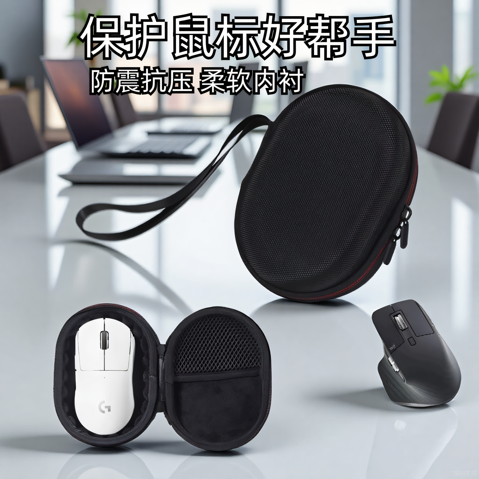 鼠标收纳包便携式鼠标包适用于罗技GPW二代三代G502雷蛇毒蝰V3pro