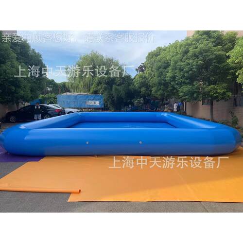 厂家直销80厘米高特厚大型充气水池 1米高夏季儿童闭气戏水游泳池