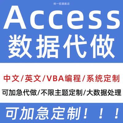 Access数据库代做设计报告英文开发管理系统进销存定制多人共享