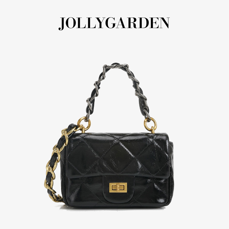 JOLLY GARDEN【漫格】新年礼物百搭链条小方包通勤手提单肩斜挎包,箱包皮具/热销女包/男包,小方包,淘宝优惠券,粉丝福利购,淘宝优惠卷