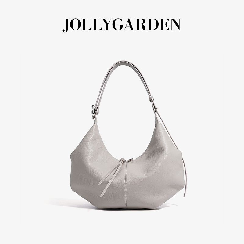 JOLLYGARDEN头层牛皮饺子牛角包