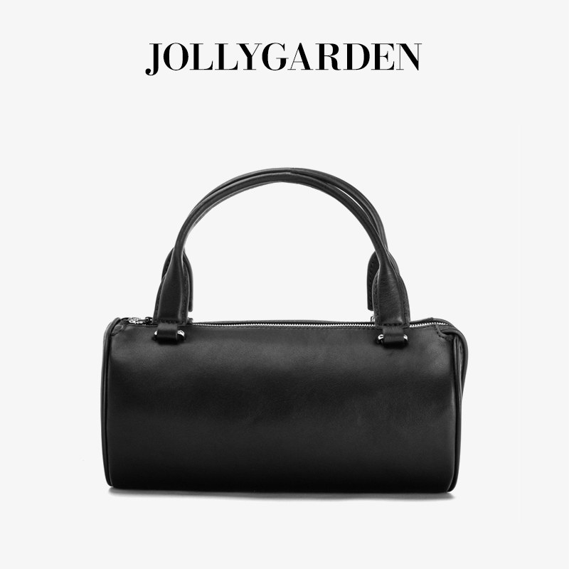 头层牛皮手提波士顿包女法棍包