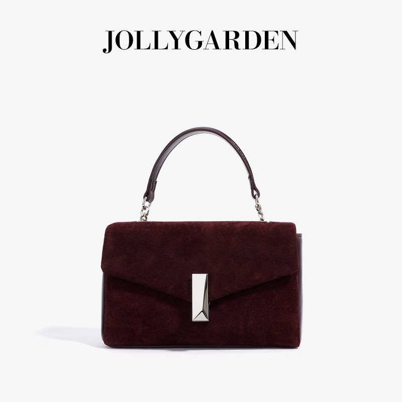 JOLLY GARDEN【苏晚】秋冬磨砂牛皮小巧精致手拿小方包单肩斜挎包,箱包皮具/热销女包/男包,小方包,淘宝优惠券,粉丝福利购,淘宝优惠卷