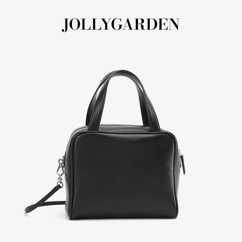 JOLLY GARDEN【影立】新款全羊皮手提小方包通勤女单肩斜挎豆腐包