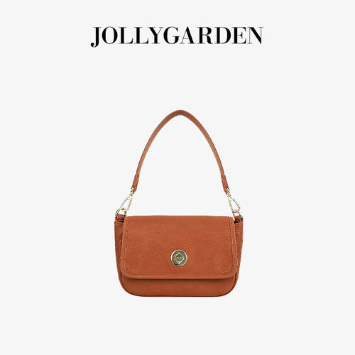 JOLLYGARDEN头层植鞣牛皮小方包