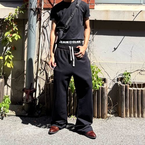 410g水洗毛圈卫裤休闲长裤子男女