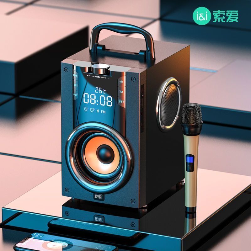 索爱户外蓝牙音箱内置锂电便携