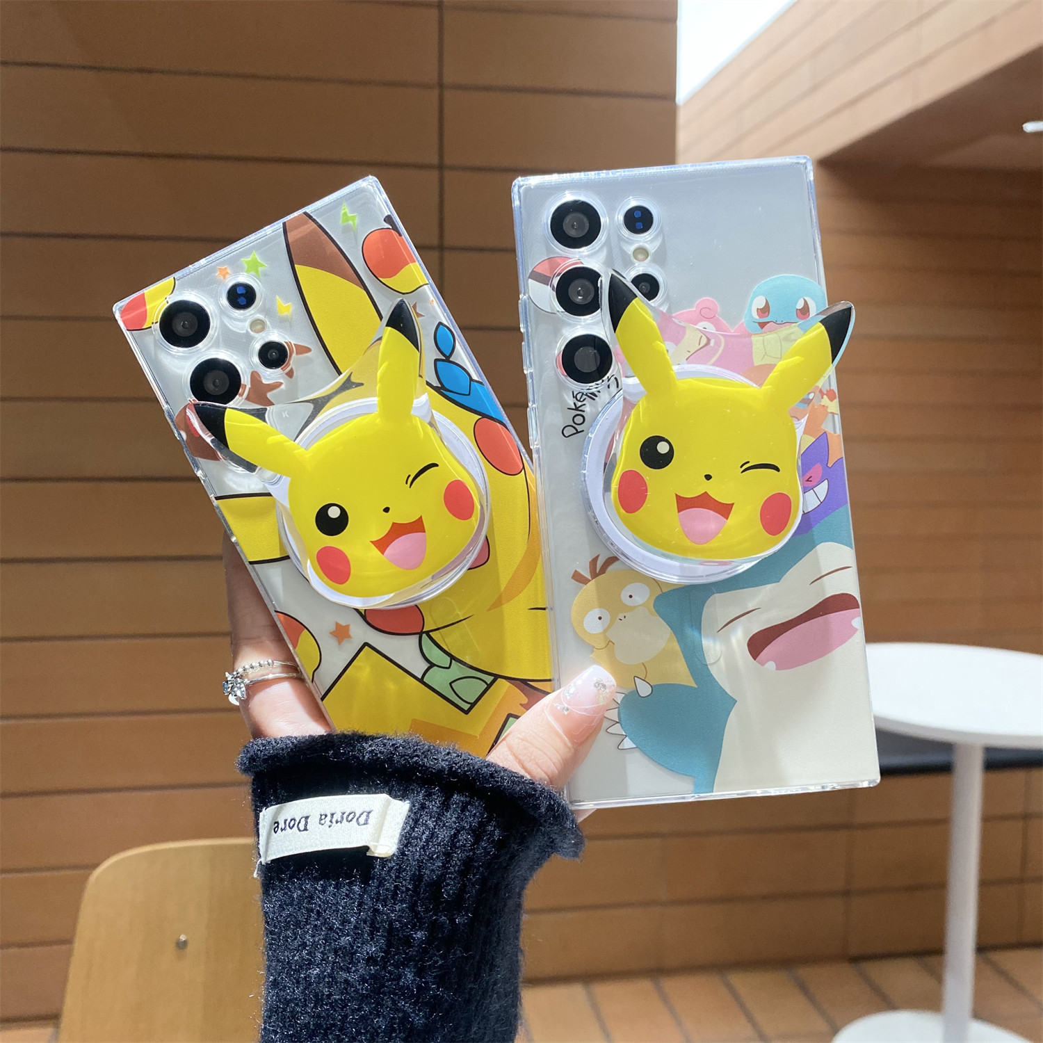 吉能虎新款皮卡丘适用于三星S26Ultra带支架手机壳S25/S24/S23/Note20全包防摔A57/A37/A26/A16保护套