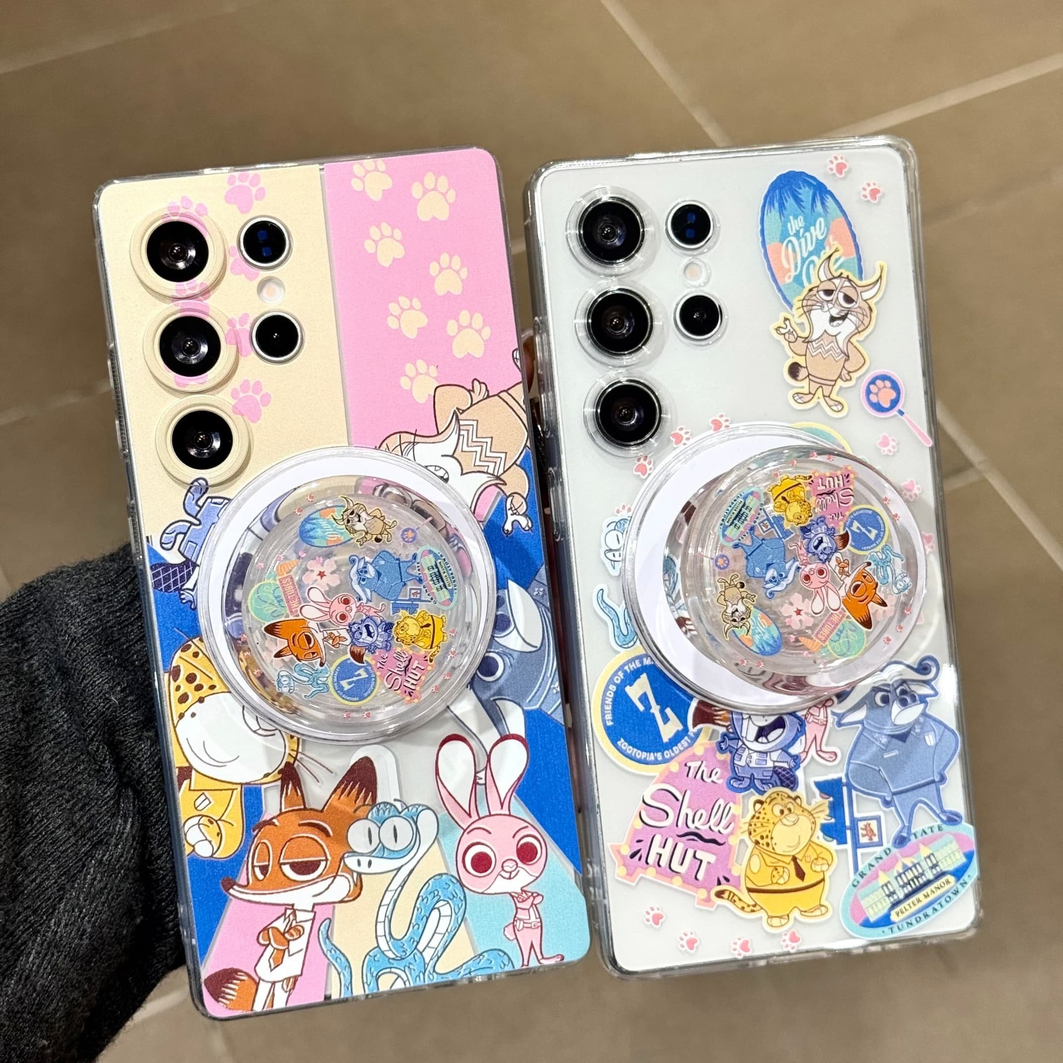 吉能虎疯狂动物城适用于三星S26Ultra手链支架磁吸手机壳S25/S24/S23FE/S22+全包A57/A37防摔卡通ins风保护套