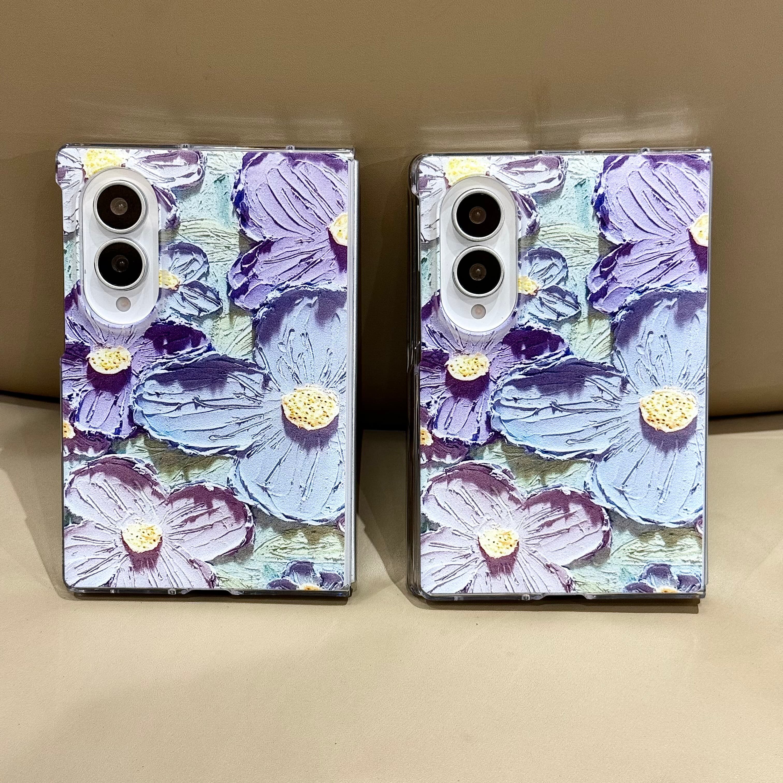 吉能虎新款油画花适用三星ZFold8Ultra带手链手机壳ZFold7/6全包防摔ZFold5/4女款ins保护套