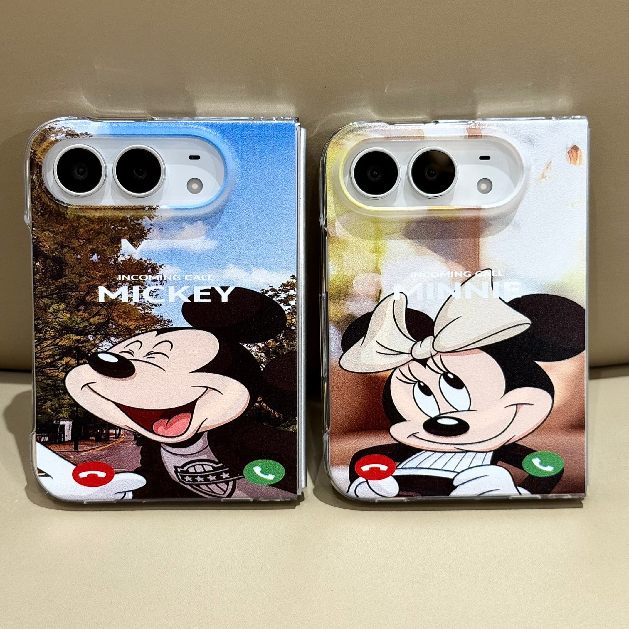 吉能虎新款迷你米奇适用于苹果iPhoneDUO带支架磁吸折叠手机外壳全包边防摔保护套