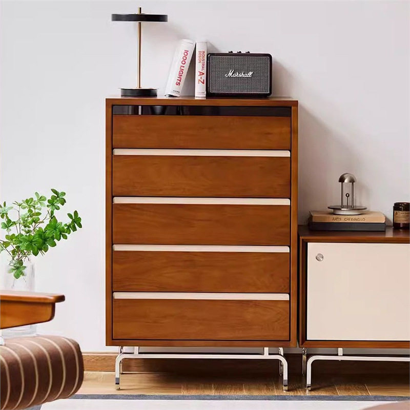 北欧实木斗柜家用客厅带抽屉沙发收纳边柜小户型卧室复古五斗柜,电子元器件市场,电线扎带/束线带,淘宝优惠券,粉丝福利购,淘宝优惠卷