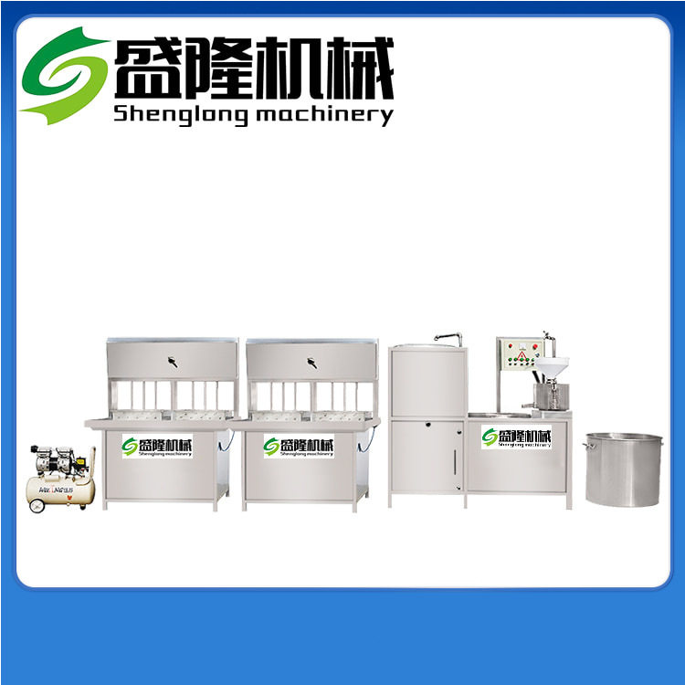 大型豆腐整套设备做豆腐机器厂家浆渣分离式三联磨浆机组