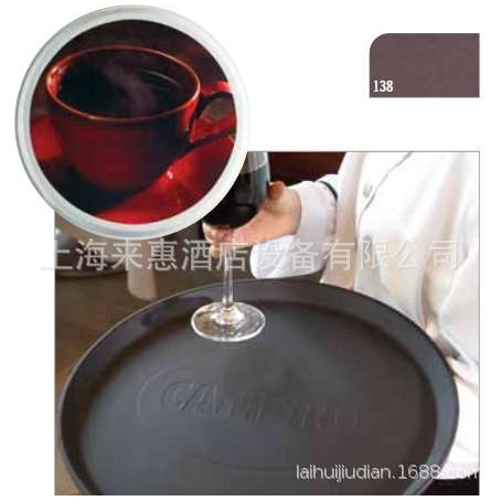 CAMBRO 1400CT-110 14＂圆形防滑托盘(黑缎色)