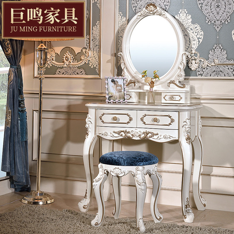 厂家直销欧式梳妆台高档梳妆桌珍珠白描金卧室化妆桌多功能化妆台,电子元器件市场,电线扎带/束线带,淘宝优惠券,粉丝福利购,淘宝优惠卷