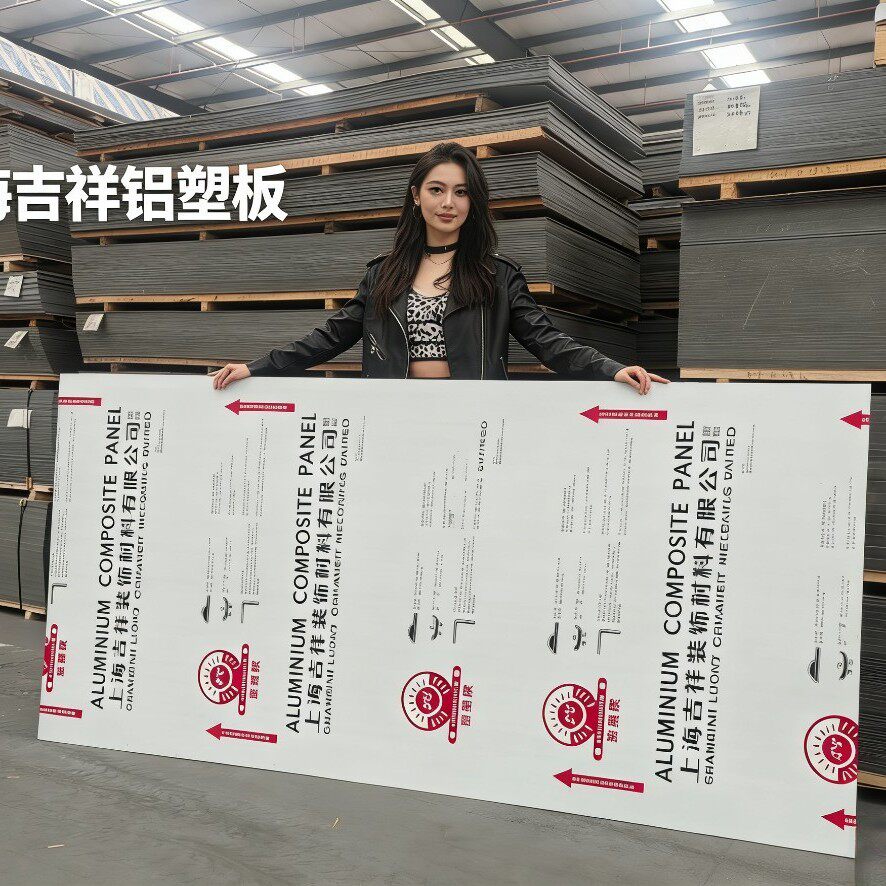 吉祥铝塑板优质铝塑板大理石纹理铝塑板幕墙广告背景门头招牌板材