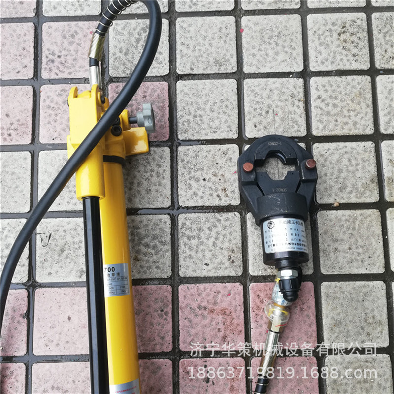 液压不锈钢管卡压钳 手动分体式压管钳 DN15-100管子卡压钳