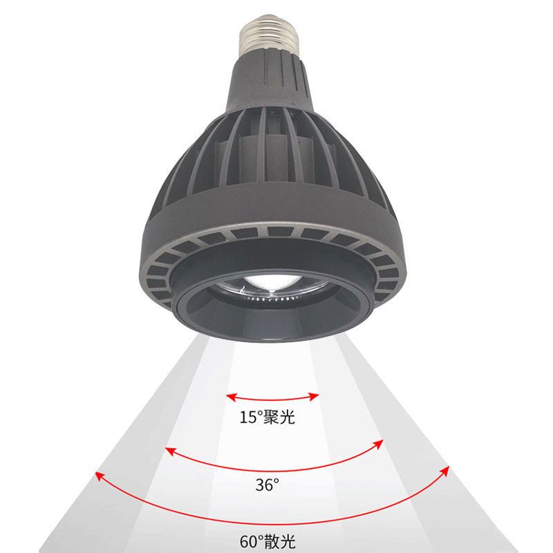 par30调焦射灯15-60度15W 20W调焦轨道灯博物馆超市服装店