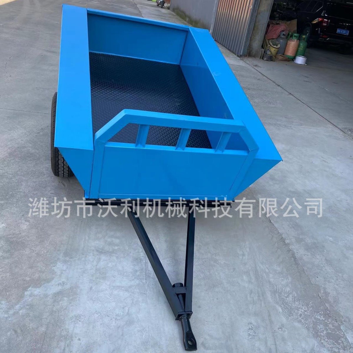 农用运输拖车可上路拖车拖斗手扶拖拉机车厢平板车配套车斗
