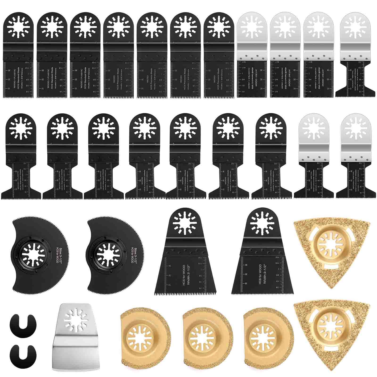 32件套跨境热卖套装 万用宝摆动锯片多功能锯片 闭合孔通用