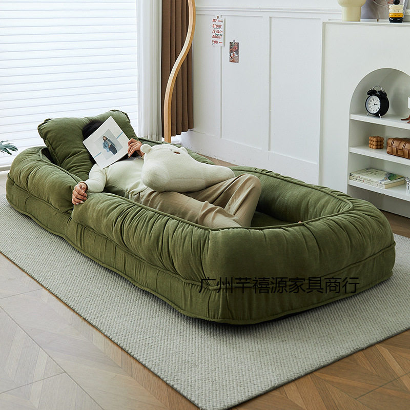人类狗窝网红懒人沙发可躺可睡折叠卧室沙发床两用可拆洗单人沙发