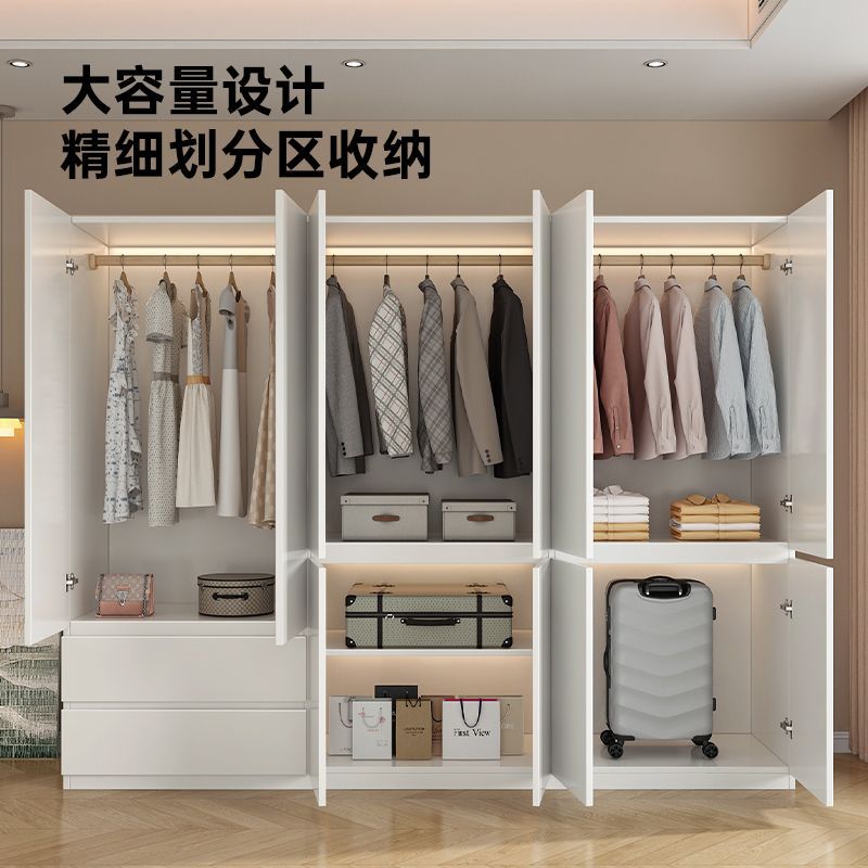 实木衣柜家用卧室出租房现代简约小户型儿童柜子简易组装收纳衣橱