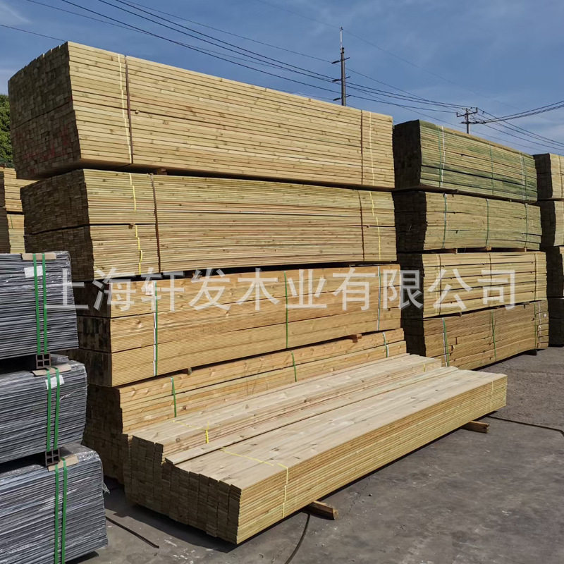 户外防腐木板材庭院护栏凉亭