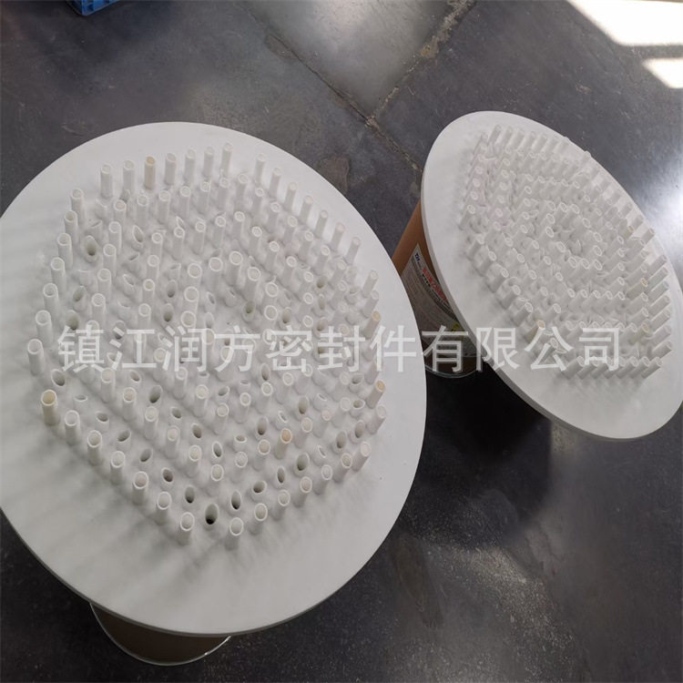 供应大规格聚四氟乙烯孔板四氟雕刻板材PTFE圆板加工件