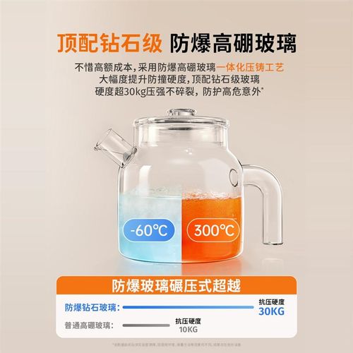 全玻璃恒温壶婴儿专用家用热水烧水一体壶保温器高硼硅智能泡奶机