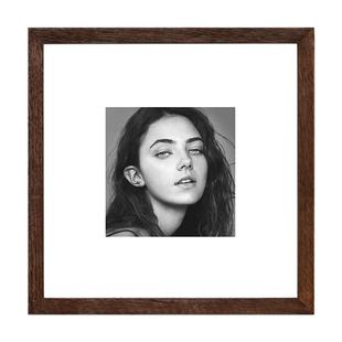 鲁大爷 实木正方形洗照片加相框摆台婚纱九宫格画框装裱挂墙12寸