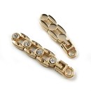 可拆卸衣服替换挂饰带钻拉锁吊坠羽绒服金色拉链头包包行李箱配件