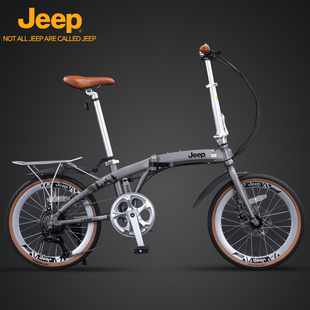 Jeep吉普折叠自行车带小孩母子车亲子自行车20寸男女通勤车爱L200