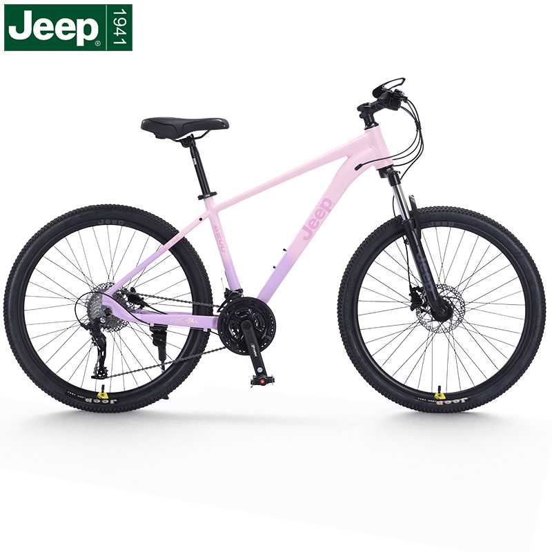 Jeep吉普山地自行车铝合金可锁死避震碟刹学生时尚通勤车拂晓A200