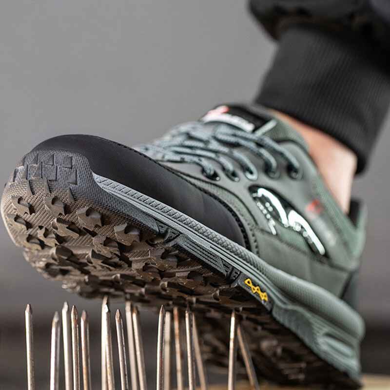 劳保鞋男款夏季防砸防刺穿绝缘钢头带钢板透气大码4648工作安全鞋