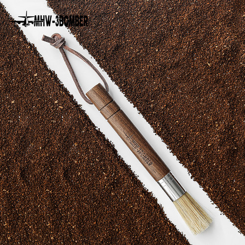 MHW-3BOMBER轰炸机 咖啡吧台实木毛刷 猪鬃毛刷 磨豆机粉渣清洁刷