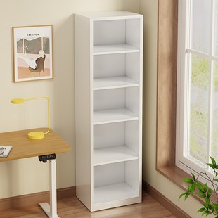 钢制书架落地置物架转角窄夹缝书柜家用客厅收纳柜子儿.童简易书