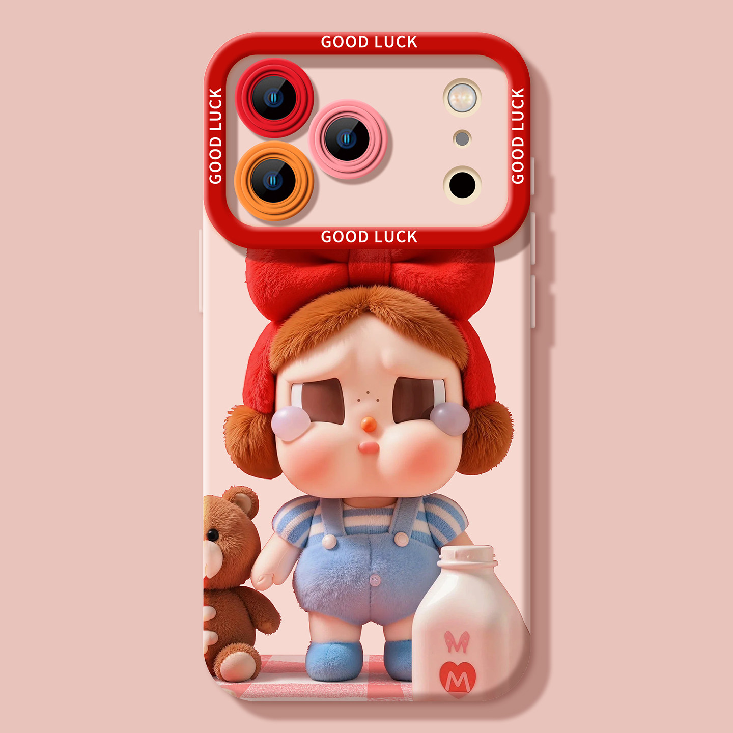 ng2510227 Orange Plush Crying Baby Phone Case Suitable For 17 Max, New 16 Case, Creative 15 Plus Silicone, 14 Pro Full_voghion.com