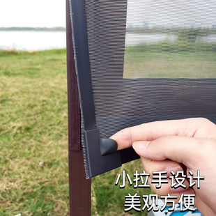 纱窗磁吸隐形高透网纱窗网外开窗小窗口沙窗防蚊子家用自装 自粘式