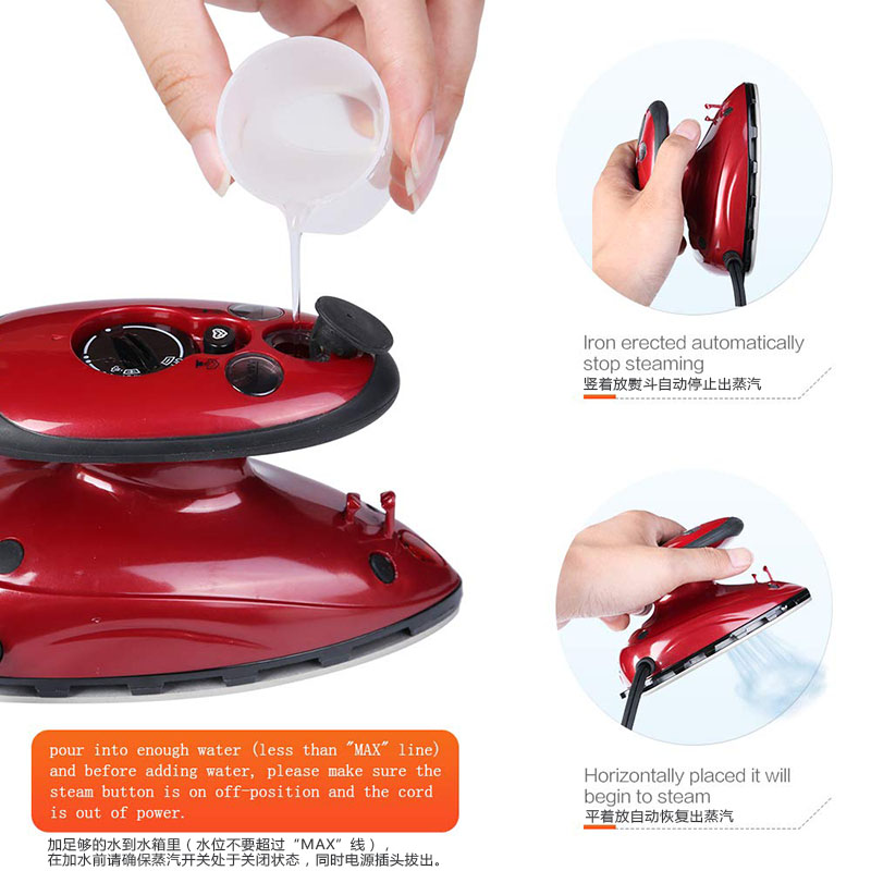 优尔Y816迷你蒸汽电熨斗小型家用旅行熨烫机便携式烫斗学生小功率